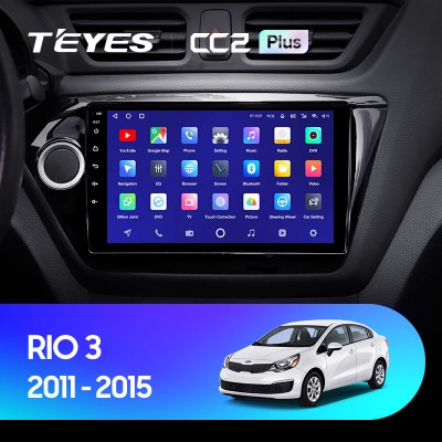 Штатная магнитола Teyes CC2 PLUS для Kia Rio 3 (2011-2016)