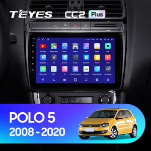 Штатная магнитола Teyes CC2 PLUS Volkswagen Polo (2008-2020)