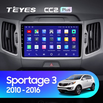 Штатная магнитола Teyes CC2 PLUS для Kia Sportage 3 SL (2010-2016)