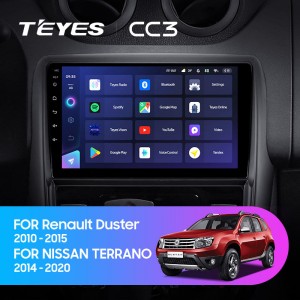 Штатная магнитола Teyes CC3L для Renault Duster 1 (2010-2015)