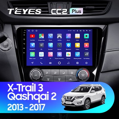 Штатная магнитола Teyes CC2 L PLUS для Nissan X-Trail T32 (2015+)