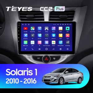 Штатная магнитола Teyes CC2 L PLUS для Hyundai Solaris 1 (2010-2017)