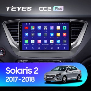 Штатная магнитола Teyes CC2 L PLUS для Hyundai Solaris 2 (2017-2019)