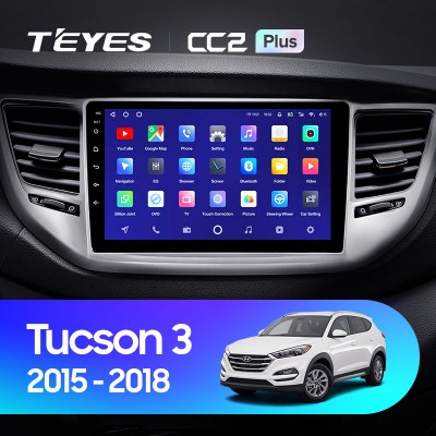 Штатная магнитола Teyes CC2 PLUS для Hyundai Tucson 3 (2015-2018)