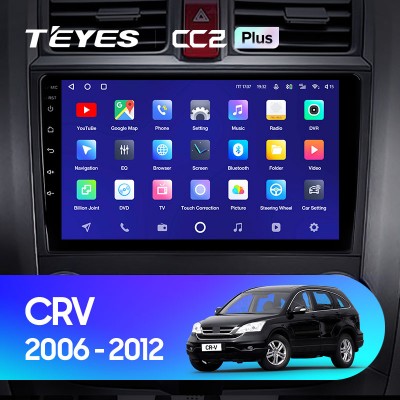 Штатная магнитола Teyes CC2 PLUS для Honda CR-V (2006-2012)