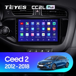 Штатная магнитола Teyes CC2 L PLUS для Kia Ceed (2012-2018)