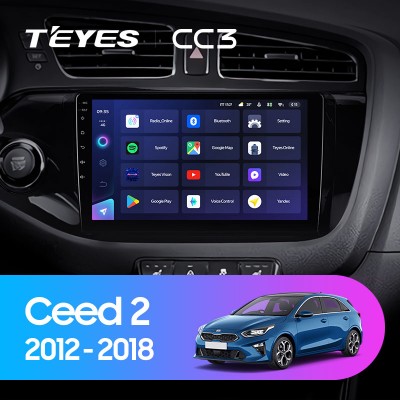 Штатная магнитола Teyes CC3L для Kia Ceed (2012-2018)