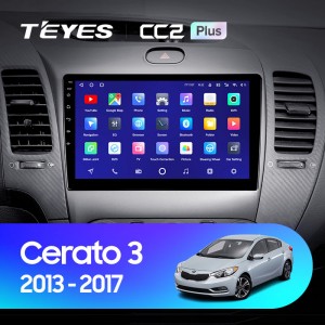 Штатная магнитола Teyes CC2 L PLUS для Kia Cerato 3 (2013-2018)