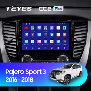 Штатная магнитола Teyes CC2 PLUS для Mitsubishi Pajero Sport 3 (2016-2018)