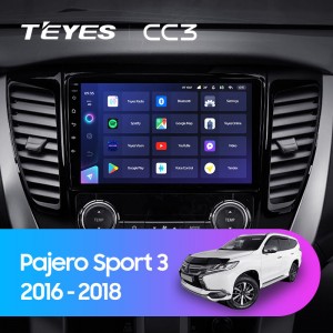 Штатная магнитола Teyes CC3L для Mitsubishi Pajero Sport 3 (2016-2018)