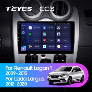 Штатная магнитола Teyes CC3 (2K) для Renault Logan 1 (2010-2015)