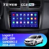 Штатная магнитола Teyes CC2 PLUS для Renault Sandero 2 (2014-2019)