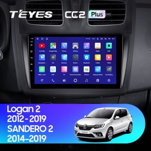 Штатная магнитола Teyes CC2 PLUS для Renault Logan 2 (2012-2019)