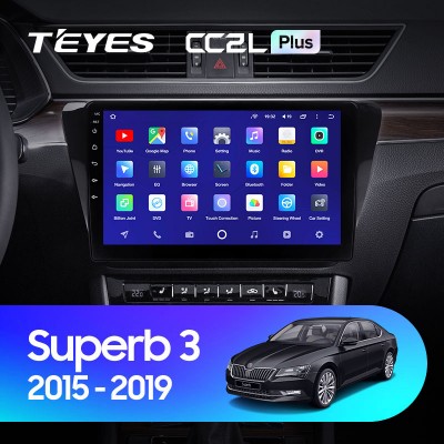 Штатная магнитола Teyes CC2 L PLUS для Skoda Superb 3 (2015-2019)