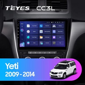 Штатная магнитола Teyes CC3L для Skoda Yeti (2009-2014)