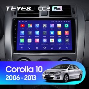 Штатная магнитола Teyes CC2 PLUS  для Toyota Corolla 10 (2006-2013)
