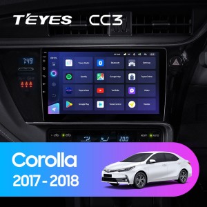 Штатная магнитола Teyes CC3L для Toyota Corolla 11 Restyle (2017-2018)