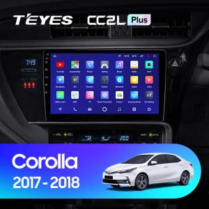 Штатная магнитола Teyes CC2 L PLUS для Toyota Corolla 11 Restyle (2017-2018)