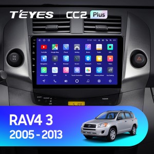 Штатная магнитола Teyes CC2 PLUS для Toyota Rav 4 (2005-2013)