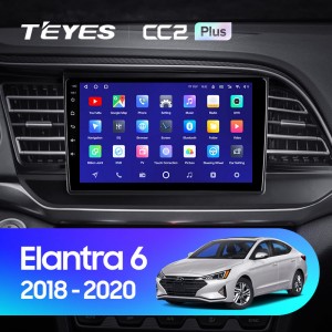 Штатная магнитола Teyes CC2 PLUS для Hyundai Elantra (2018-2020)