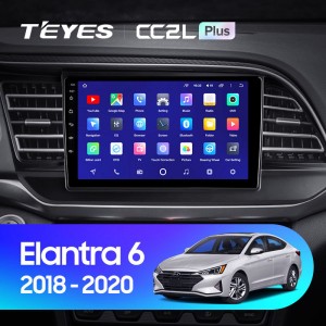 Штатная магнитола Teyes CC2 L PLUS для Hyundai Elantra (2018-2020)