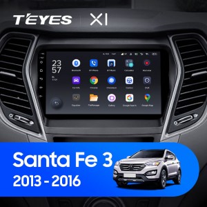 Штатная магнитола Teyes X-1 для Hyundai Santa fe (2012-2018)