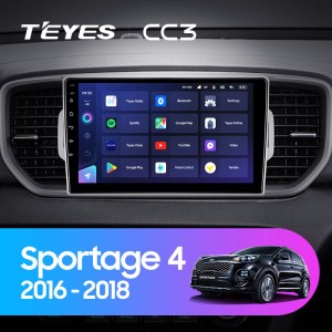 Штатная магнитола Teyes CC3 (2K) для Kia Sportage 4 (QL) (2016-2018)