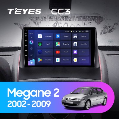 Штатная магнитола Teyes CC3L для Renault Megane 2 (2002-2009)