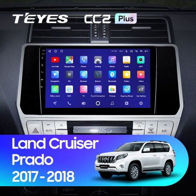 Штатная магнитола  Teyes CC2 PLUS для Toyota Land Cruiser Prado 150 Restyle (2017+)  