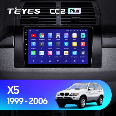 Штатная магнитола Teyes CC2 PLUS для BMW X5 (1999-2006)
