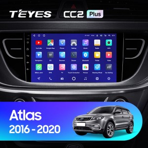 Штатная магнитола Teyes CC2 PLUS для Geely Atlas (2016-2020)