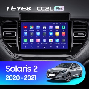 Штатная магнитола Teyes CC2 L PLUS для Hyundai Solaris 2 (2020-2021)