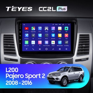 Штатная магнитола Teyes CC2 L PLUS для Mitsubishi Pajero Sport 2 L200 Triton (2008-2016)