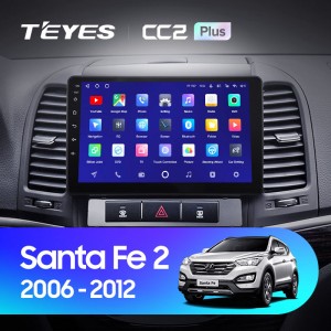 Штатная магнитола Teyes CC2 L PLUS для Hyundai Santa fe 2 (2006-2012)