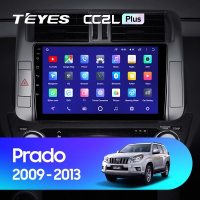 Штатная магнитола Teyes CC2 L PLUS для Toyota Land Cruiser Prado 150 (2009-2013)