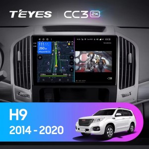 Штатная магнитола Teyes CC3 (2K)  для GREAT WALL For Hover Haval H9 (2014-2020)