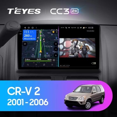 Штатная магнитола Teyes CC3 (2K) для Honda CR-V (2001-2006)