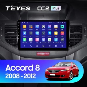 Штатная магнитола Teyes CC2 PLUS для Honda Accord 8 (2008-2012)