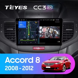 Штатная магнитола Teyes CC3 (2K) для Honda Accord 8 (2008-2012)