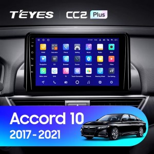 Штатная магнитола Teyes CC2 PLUS для Honda Accord 10 (2017-2021)