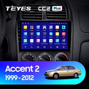 Штатная магнитола Teyes CC2 PLUS для Hyundai Accent 2 (1999-2012)