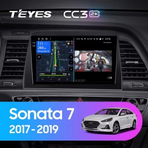 Штатная магнитола Teyes CC3 (2K) для Hyundai Sonata 7 (2017-2019)