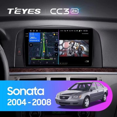 Штатная магнитола Teyes CC3 (2K) для Hyundai Sonata NF (2004-2008)