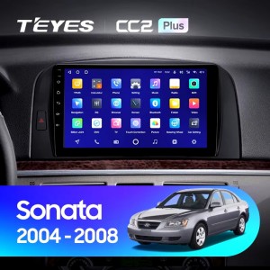 Штатная магнитола Teyes CC2 PLUS для Hyundai Sonata NF (2004-2008)