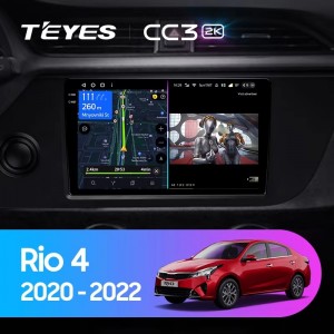 Штатная магнитола Teyes CC3 (2K) для Kia Rio 4 (2020-2022)