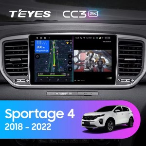 Штатная магнитола Teyes CC3 (2K) для Kia Sportage 4 Restyle (QL) (2018+)