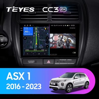 Штатная магнитола Teyes CC3 (2K) для Mitsubishi ASX 2 (2016-2023)