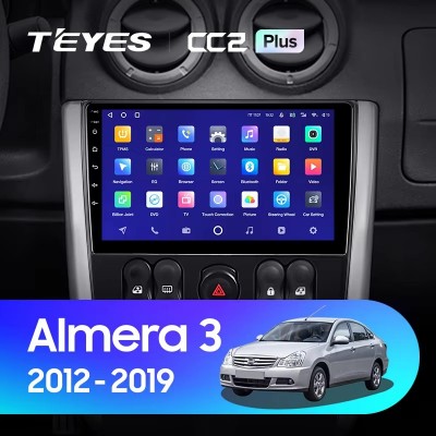 Штатная магнитола Teyes CC2 PLUS Nissan Almera 3 G15 (2012-2019)