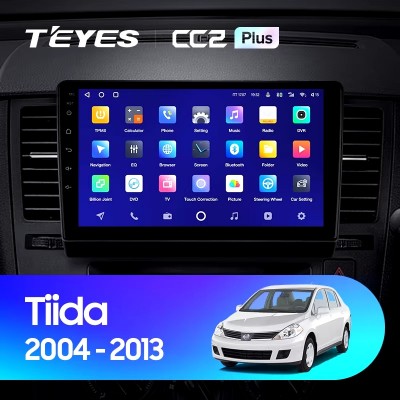 Штатная магнитола Teyes CC2 PLUS для Nissan Tiida C11 (2004-2013)