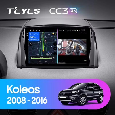 Штатная магнитола Teyes CC3 (2K) для Renault Koleos (2008-2016)